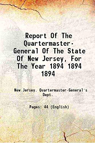 Imagen de archivo de Report of the Quartermaster a la venta por Books Puddle