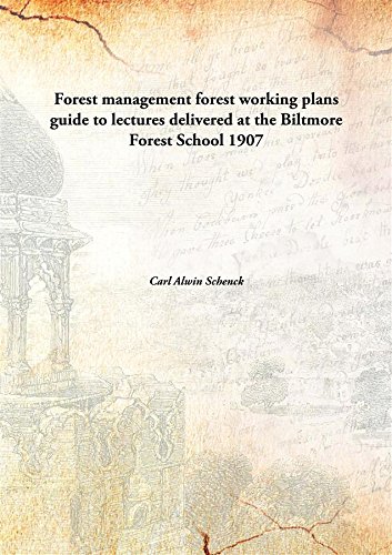 Beispielbild fr Forest Management : Forest Working Plans zum Verkauf von Books Puddle