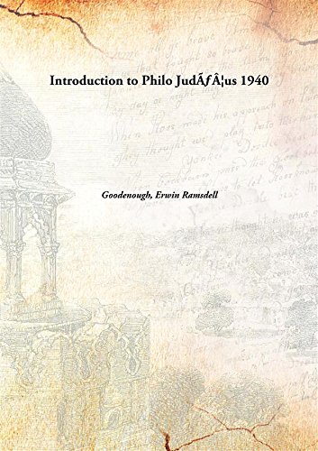 Beispielbild fr Introduction to Philo Jud????us zum Verkauf von Books Puddle