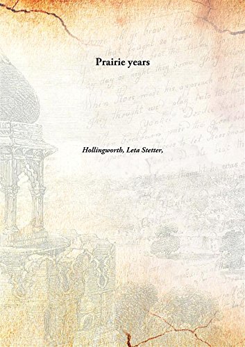 Imagen de archivo de Prairie Years a la venta por Books Puddle