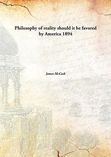 Stock image for Philosophy of realityshould it be favored by America [HARDCOVER] for sale by Books Puddle