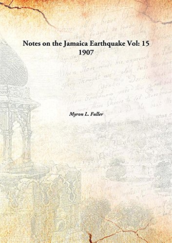 Stock image for Notes on the Jamaica Earthquake [HARDCOVER] for sale by Books Puddle