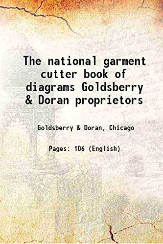 Beispielbild fr The national garment cutter book of diagrams 1888 zum Verkauf von Books Puddle