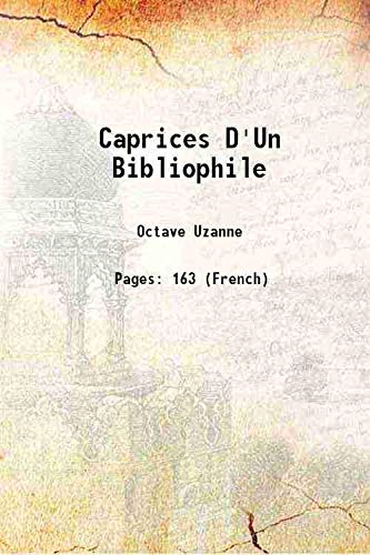 Imagen de archivo de Caprices D'Un Bibliophile 1878 a la venta por Books Puddle