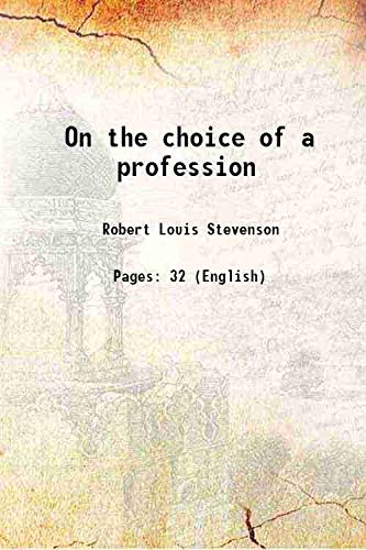 Beispielbild fr On the choice of a profession 1916 zum Verkauf von Books Puddle