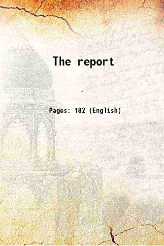 Imagen de archivo de The report 1898 a la venta por Books Puddle