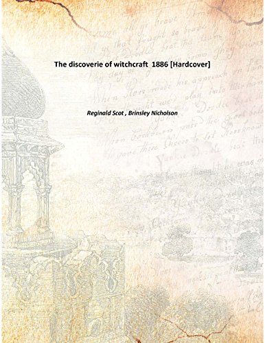 Beispielbild fr The discoverie of witchcraft [HARDCOVER] zum Verkauf von Books Puddle