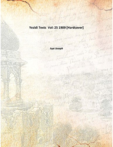 Stock image for Yezidi Texts [HARDCOVER] for sale by Books Puddle