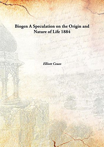 Stock image for BiogenA Speculation on the Origin and Nature of Life [HARDCOVER] for sale by Books Puddle