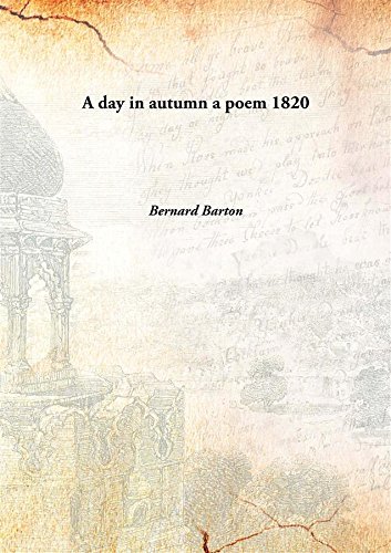 9789333159296: A day in autumn a poem 1820 [Hardcover]