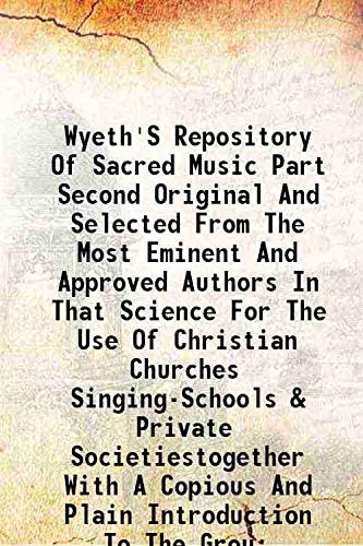 Stock image for Wyeth's repository of sacred music for sale by Books Puddle