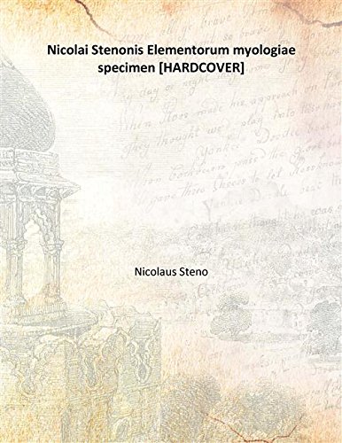 Beispielbild fr Nicolai Stenonis Elementorum myologiae specimen [HARDCOVER] zum Verkauf von Books Puddle