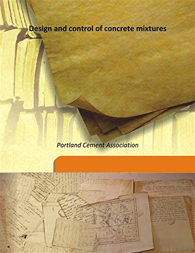 Stock image for Design and control of concrete mixtures [HARDCOVER] for sale by Books Puddle