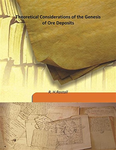 Imagen de archivo de Theoretical Considerations of the Genesis of Ore Deposits [HARDCOVER] a la venta por Books Puddle