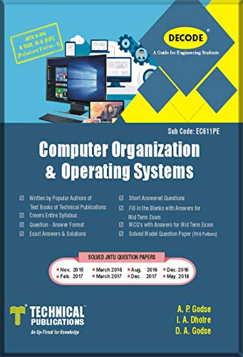 Imagen de archivo de DECODE-Computer Organisation & Operating Systems for JNTU-H a la venta por Books Puddle