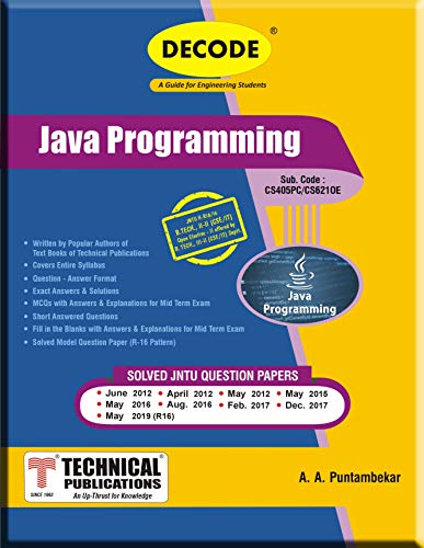 Stock image for DECODE-Java Programming for JNTU-H for sale by Books Puddle