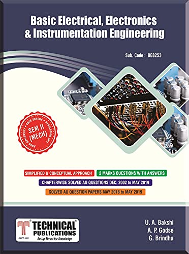 Stock image for Basic Electrical, Electronics and Instrumentation Engineering for for sale by Books Puddle