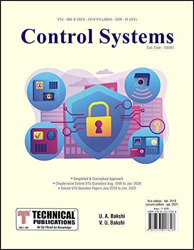 Stock image for Control Systems for VTU Course 18 OBE & CBCS ( SEM-VI EEE - 18EE61) for sale by dsmbooks