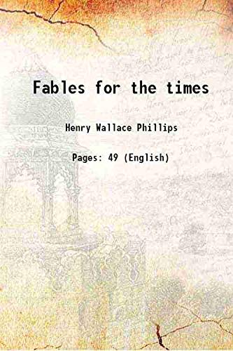 9789333320337: Fables for the times 1896 [Hardcover]