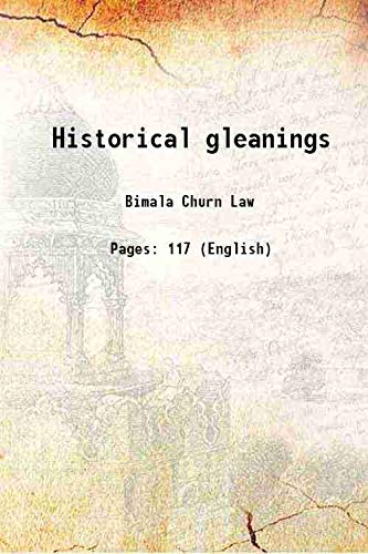 Stock image for Historical gleanings , 1922 [HARDCOVER] for sale by Books Puddle