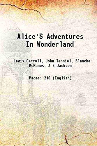 9789333348669: Alice'S Adventures In Wonderland [Hardcover] 1920 [Hardcover]