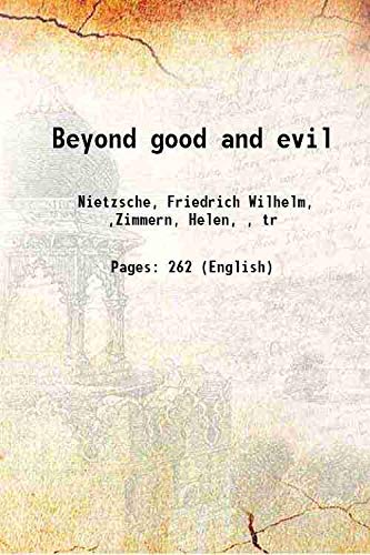 Stock image for Beyond good and evil 1917 [Hardcover] for sale by Books Puddle