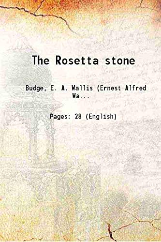 Imagen de archivo de The Rosetta stone 1913 [Hardcover] a la venta por Books Puddle