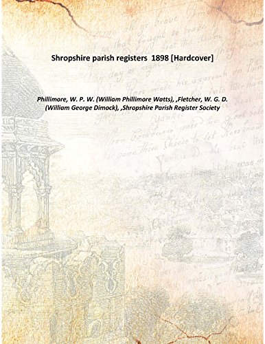 Stock image for Shropshire parish registers 1898 [Hardcover] for sale by Books Puddle
