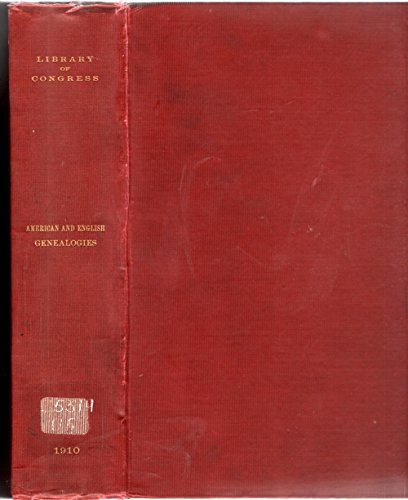 Imagen de archivo de American and English Genealogies in the Library of Congress; Preliminary Catalogue a la venta por Mr. Koreander Bookstore