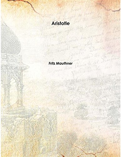 Beispielbild fr Aristotle 1907 [Hardcover] zum Verkauf von Books Puddle