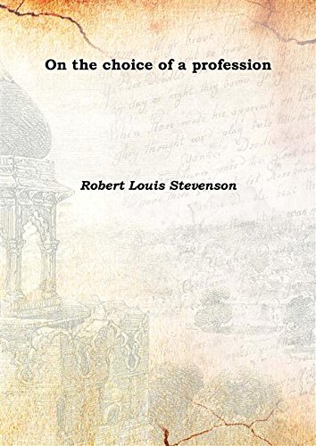 Beispielbild fr On the choice of a profession 1916 [Hardcover] zum Verkauf von Books Puddle