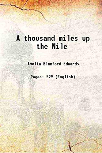Stock image for A thousand miles up the Nile 1891 [Hardcover] for sale by Books Puddle