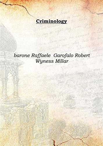 9789333392921: Criminology 1914 [Hardcover]