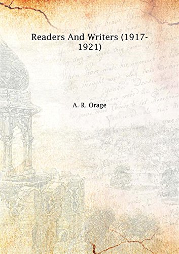 9789333394536: Readers and writers (1917-1921) 1922 [Hardcover]