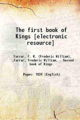 Stock image for The first book of Kings [electronic resource] 1903 [Hardcover] for sale by Books Puddle