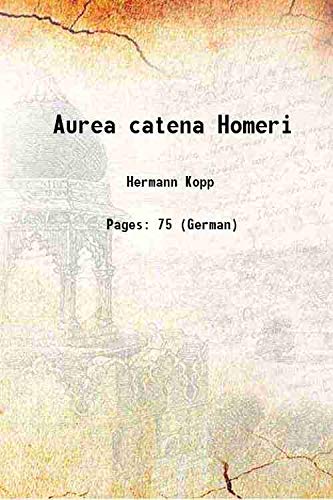 Stock image for Aurea catena Homeri 1880 for sale by Books Puddle