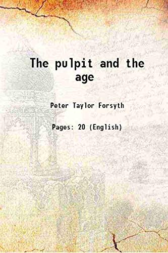 Imagen de archivo de The pulpit and the age 1885 a la venta por Books Puddle