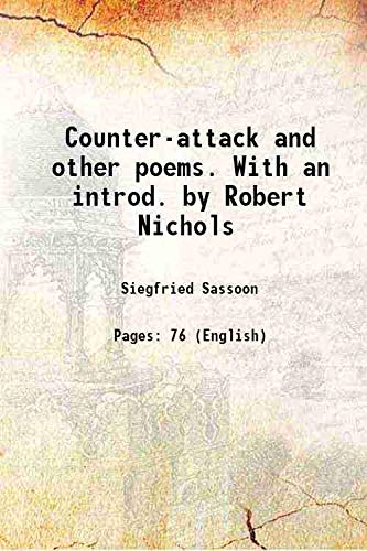 Imagen de archivo de Counter-attack and other poems. With an introd. by Robert Nichols a la venta por Books Puddle