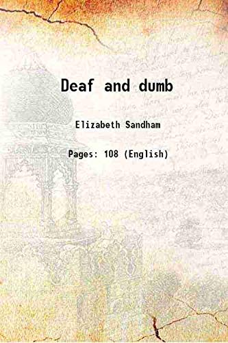 Imagen de archivo de Deaf and dumb 1818 a la venta por Books Puddle