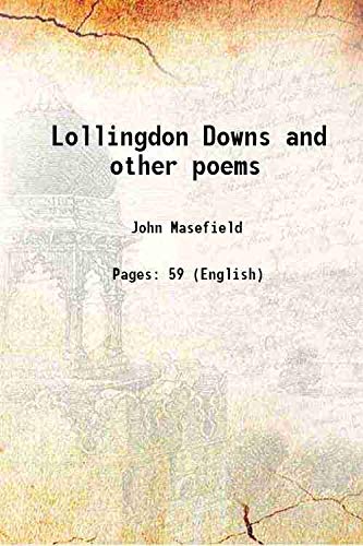 9789333408288: Lollingdon Downs and other poems 1917