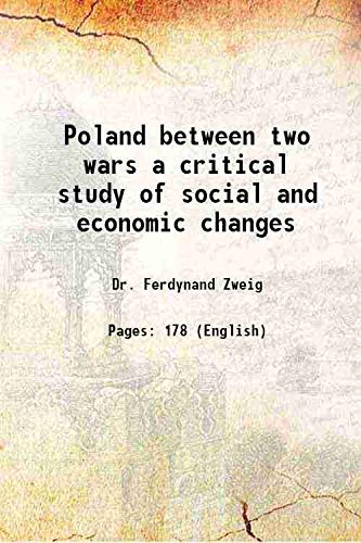 Stock image for Poland between two wars a critical study of social and economic changes 1944 for sale by Books Puddle