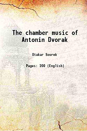 Stock image for The chamber music of Antonin Dvorak for sale by Books Puddle