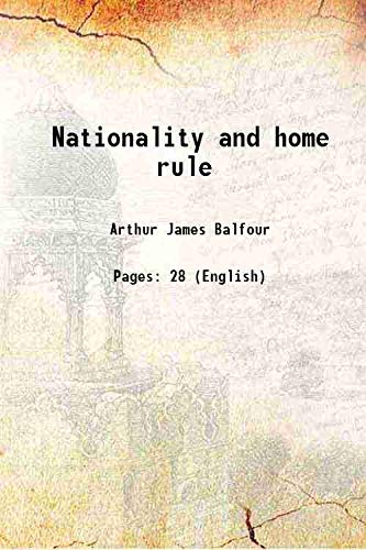 Stock image for Nationality and home rule 1913 for sale by Books Puddle