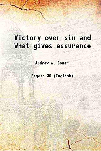 Imagen de archivo de Victory over sin and What gives assurance a la venta por Books Puddle