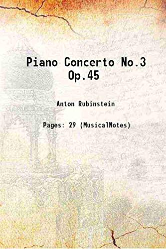 9789333422116: Piano Concerto No.3 Op.45 1858