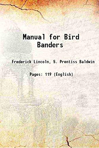Stock image for Manual for Bird Banders 1929 for sale by Books Puddle