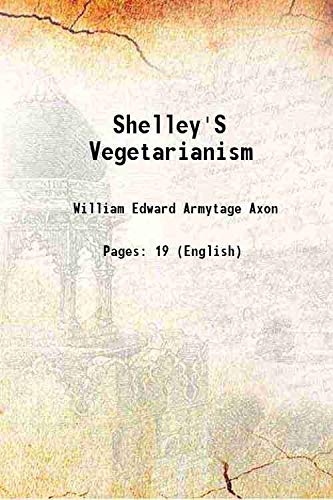 Imagen de archivo de Shelley'S Vegetarianism a la venta por Books Puddle