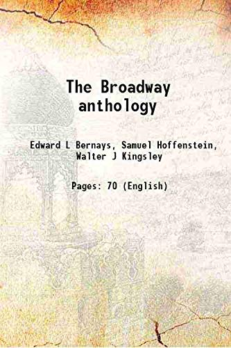 Imagen de archivo de The Broadway anthology 1917 a la venta por Books Puddle