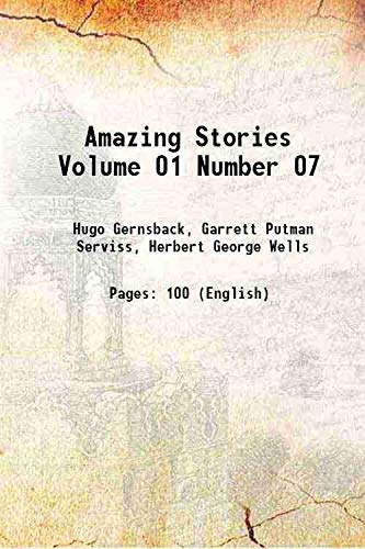 Beispielbild fr Amazing Stories Volume 01 Number 07 1926 zum Verkauf von Books Puddle