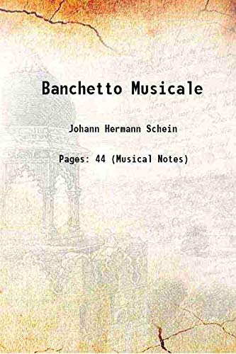 Imagen de archivo de Banchetto Musicale 1617 a la venta por Books Puddle